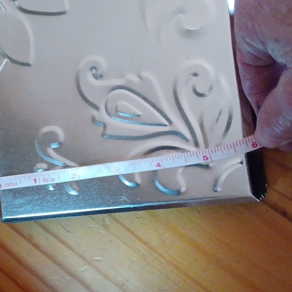 Wall Design Tin Silver  Squares  Boxes 3 open  3 New With BoxAll For This price - Picture 8 of 9